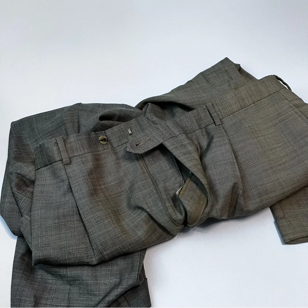 Vintage Tommy Hilfiger‎ Wool Pleated Pants Men’s 36 Missing Button